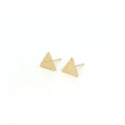 18 karat Yellow Gold Triangle Studs