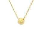 18 karat Yellow Gold Hammered Sphere Pendant