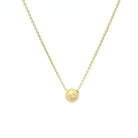 18 karat Yellow Gold Hammered Sphere Pendant