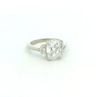 Three Stone 3.01 CT Cushion Diamond RIng