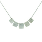 Platinum Fringe Necklace