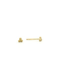 18 karat Yellow Gold Small Trio Stud Earrings