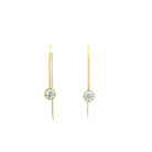 18 karat Yellow Gold and Diamond Medium Drop Earrings