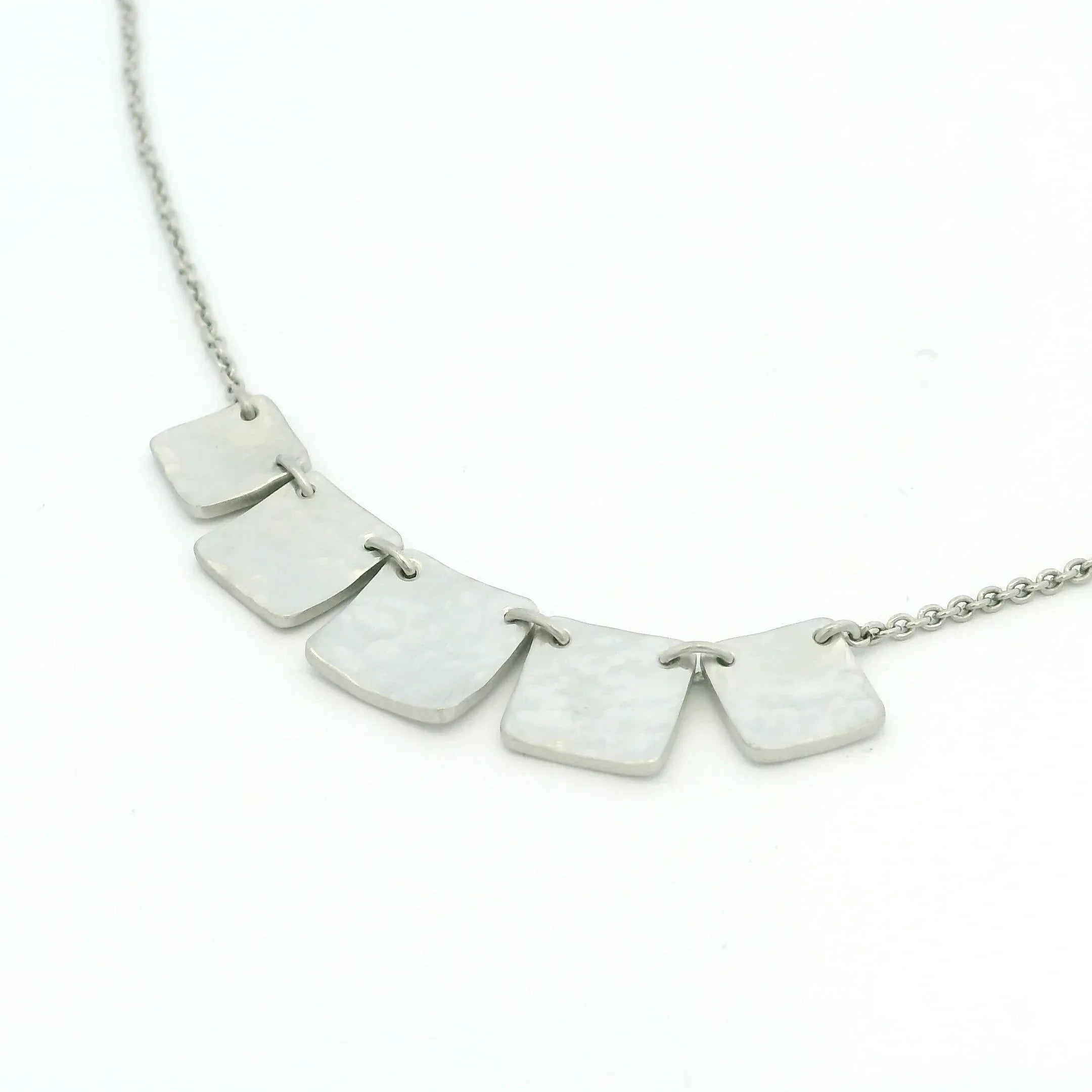 Platinum Fringe Necklace