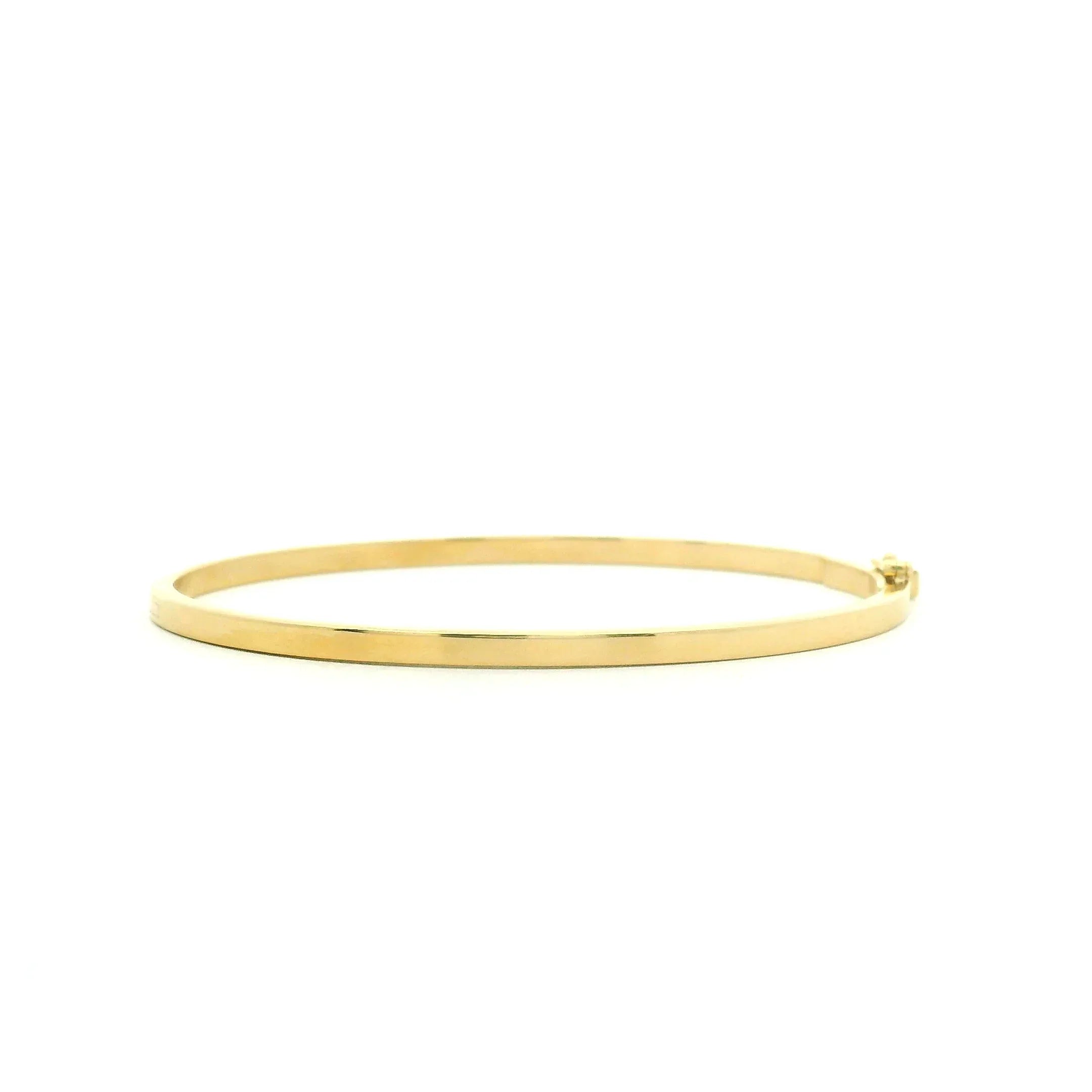 2.5 mm Gold Hinged Bracelet