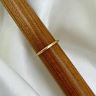 18 karat Yellow Gold Band, Satin