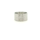 Wide Hammered Platinum and Diamond Band