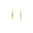 18 Karat Yellow Gold Hoop Earrings, Medium