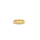 Matte Finished Yellow Gold Scatter Band