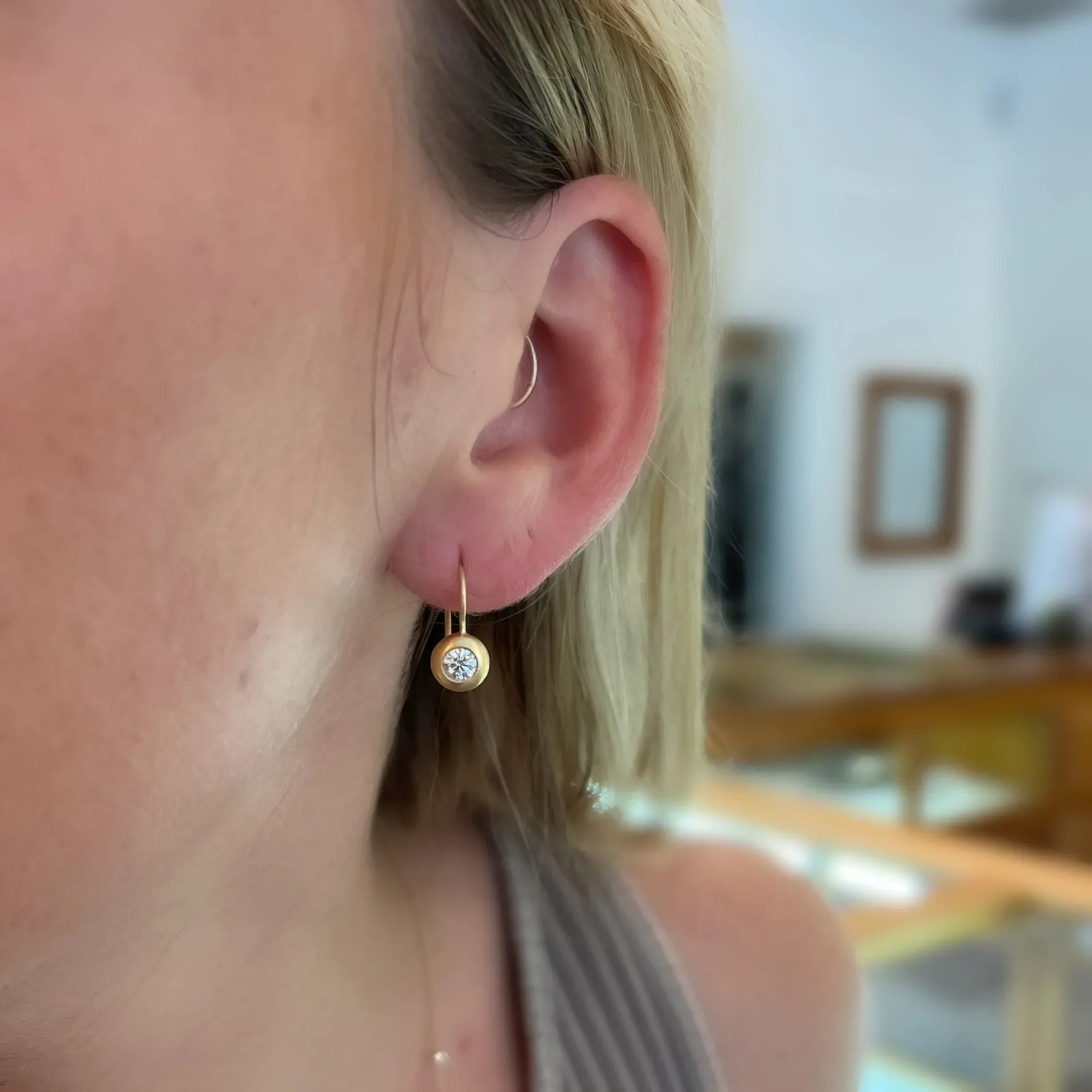 Studio Collection: Gold Diamond Drop Earrings