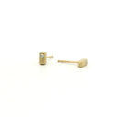 Yellow Gold Tiny Sticks with Diamonds