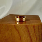 Yellow Gold Hammered Band