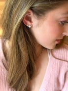 18 Karat Yellow Gold Stud Earrings