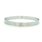 Platinum Hammered Bangle
