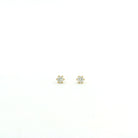 18 karat Yellow Gold and Diamond Stud Earrings, 0.20 ct
