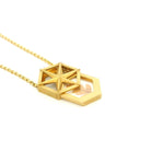 Ruthie Murray Hex Gold Slide Locket