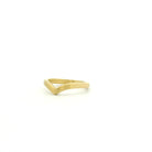 18 karat Yellow Gold Satin V Band