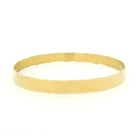 Yellow Gold Hammered Bangle