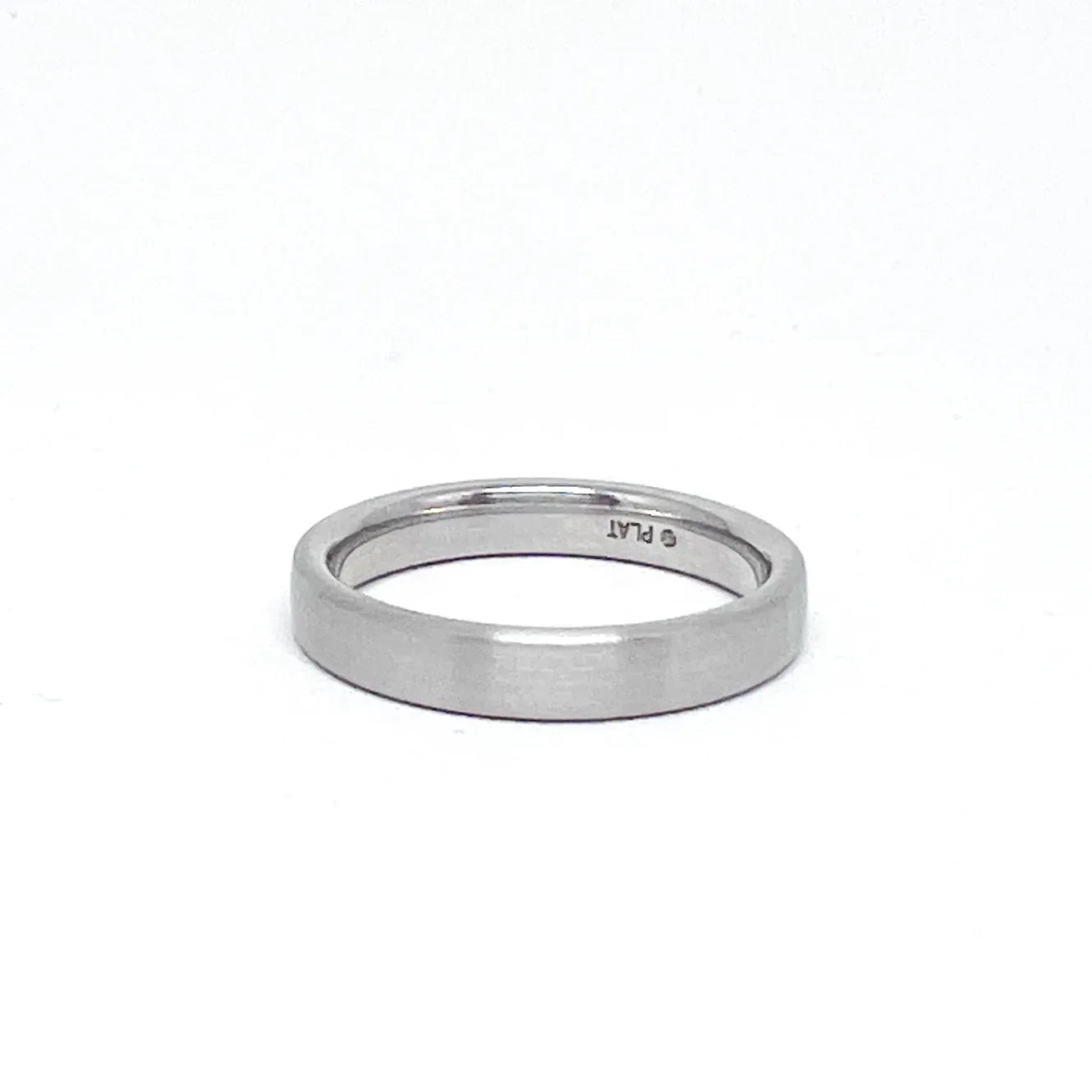 Platinum Flat Band in 4mm
