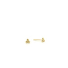 18 Karat Yellow Gold Medium Trio Stud Earrings
