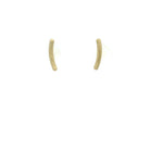 18 karat Yellow Gold Curved Bar Earrings