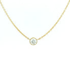 18 karat Yellow Gold and Diamond Necklace, 0.42 CT