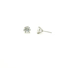 Platinum and 3.03 CT Diamond Studs