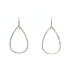 Platinum Open Pear Earrings
