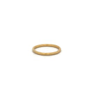 18 karat Yellow Gold Hammered Band, Satin
