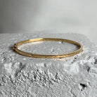2.5 mm Gold Hinged Bracelet