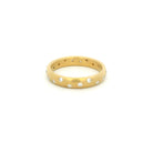 Matte Finished Yellow Gold Scatter Band