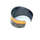Yellow Gold and Silver Diamond Cuff Bracelet