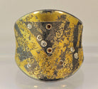 Zobel 24ky Oxidized sterling silver ring