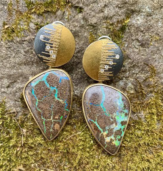 Boulder Opal Earrings