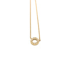 18 karat yellow gold and diamond 'O' Pendant