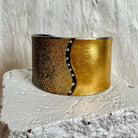 Mixed Metal Diamond Statement Cuff