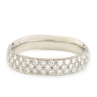 Triple Row Diamond Band - Full Diamond -18KW