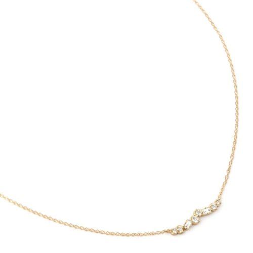 Festival Diamond Scattered Line Necklace