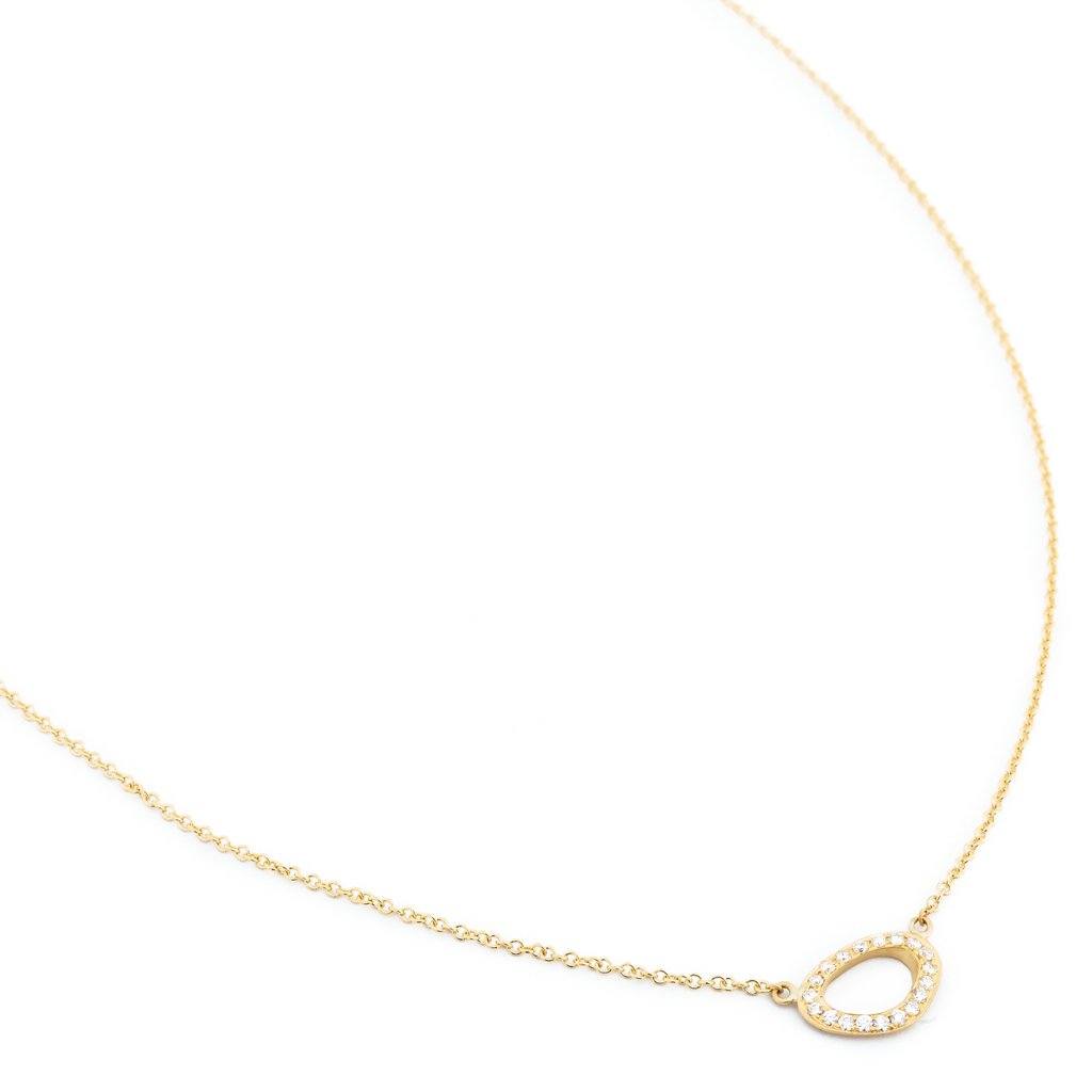 Horizontal 'Lilydust' Necklace - 18K Yellow Gold