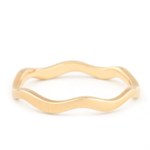Wave Band - 18K Yellow Gold