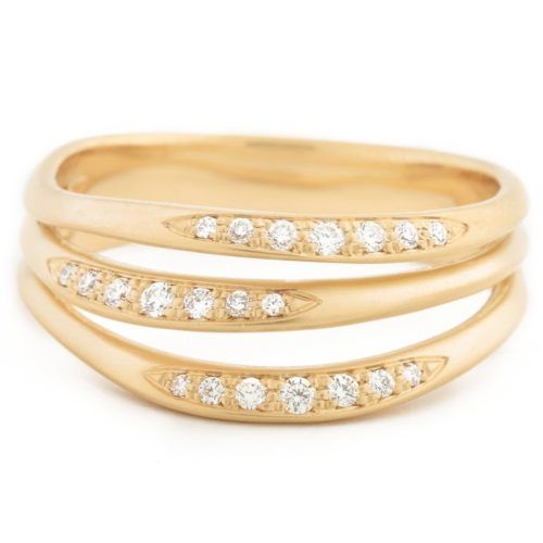 Stacked Trinity Flow Band - 18K Yellow Gold