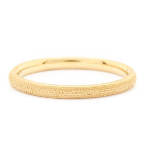 Women's Curved Stardust Band - 18K Yellow Gold