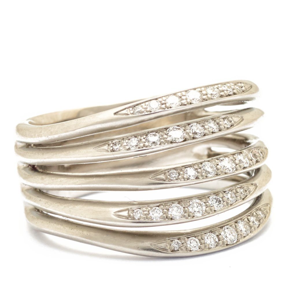 Stacked Five Flow Band - 18K Yellow Gold
