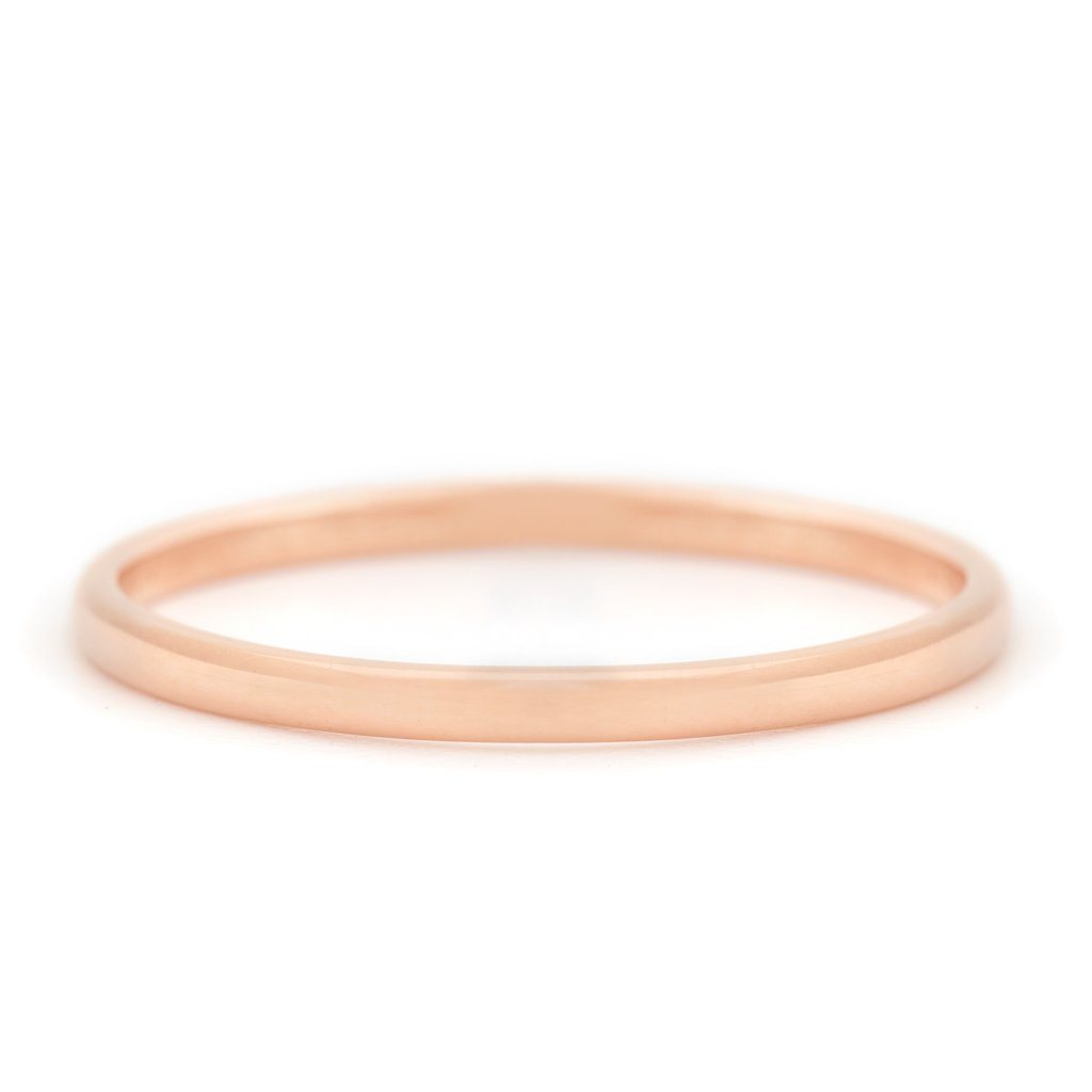 Simple High Polished Band - 18K Yellow Gold