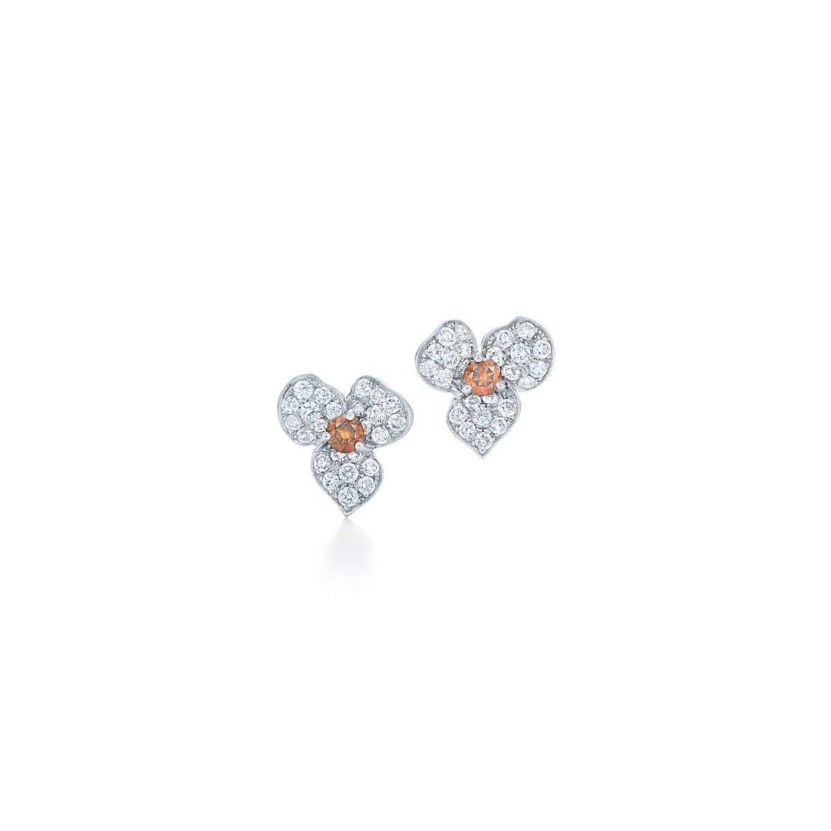 Kwiat Floral Diamond Earrings