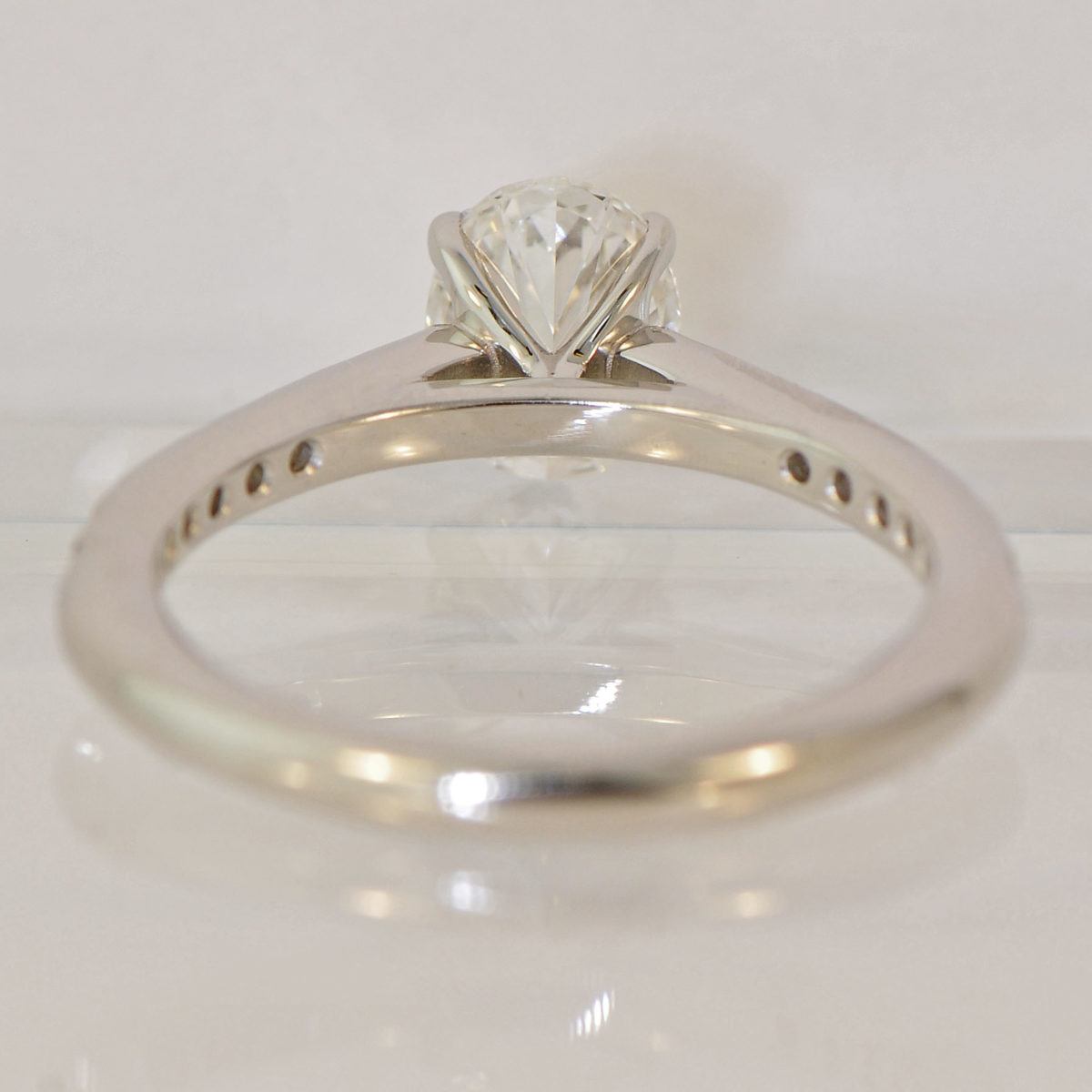 Mark Patterson Platinum Oval Diamond Ring