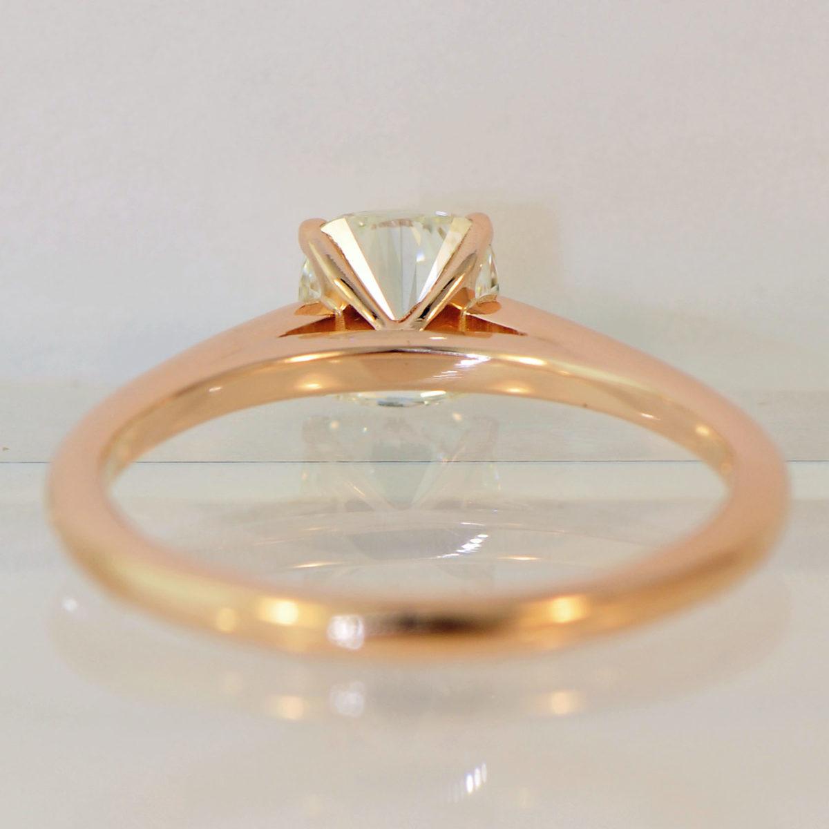 Mark Patterson Rose Gold Cushion Cut Diamond Ring