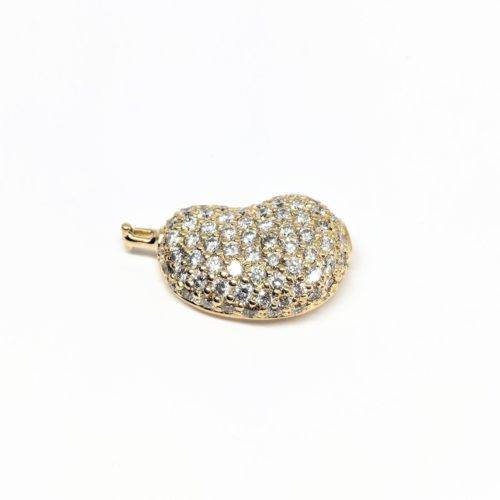 Yellow Gold #3 Pave Rocca Bead