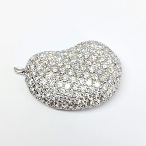 White Gold #7 Pave Rocca Bead