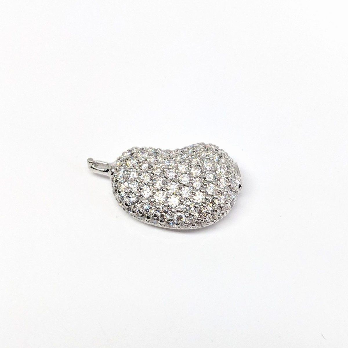 White Gold #3 Pave Rocca Bead